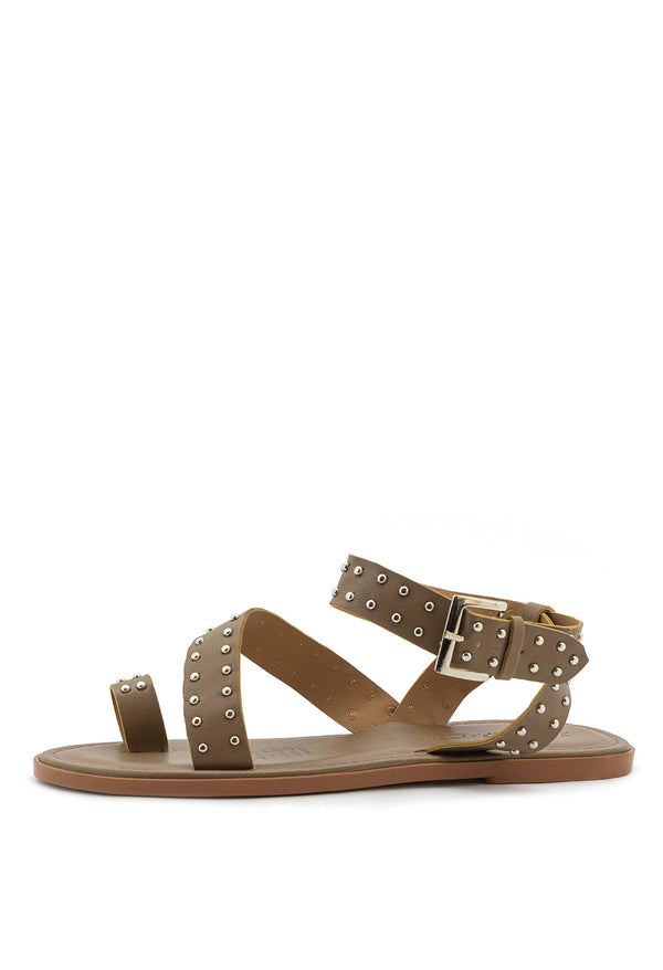Sandalia Mini Taches Con Correa Al Tobillo