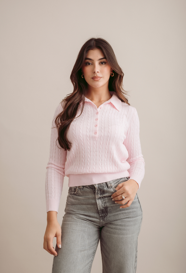 Buso Tejido con Cuello Tipo Polo