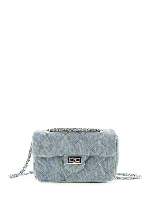 Bandolera en Denim Acolchado