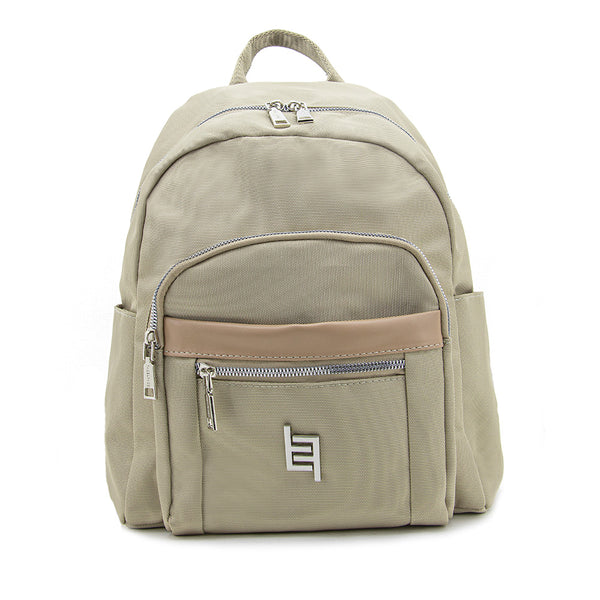 Morral en Nylon con Multibolsillos y combinación Frontal