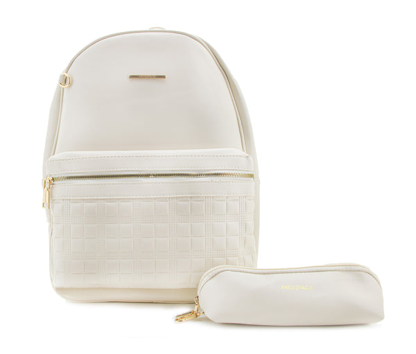 Morral Grande con Textura en Bolsillo Frontal, Incluye Cartuchera