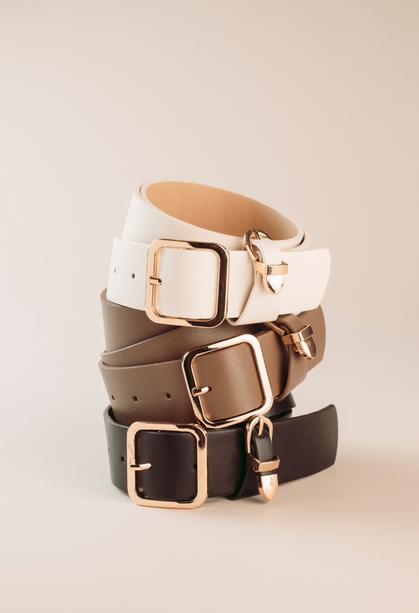 Correa Hebilla Clasica Y Pasador Con Minihebilla.