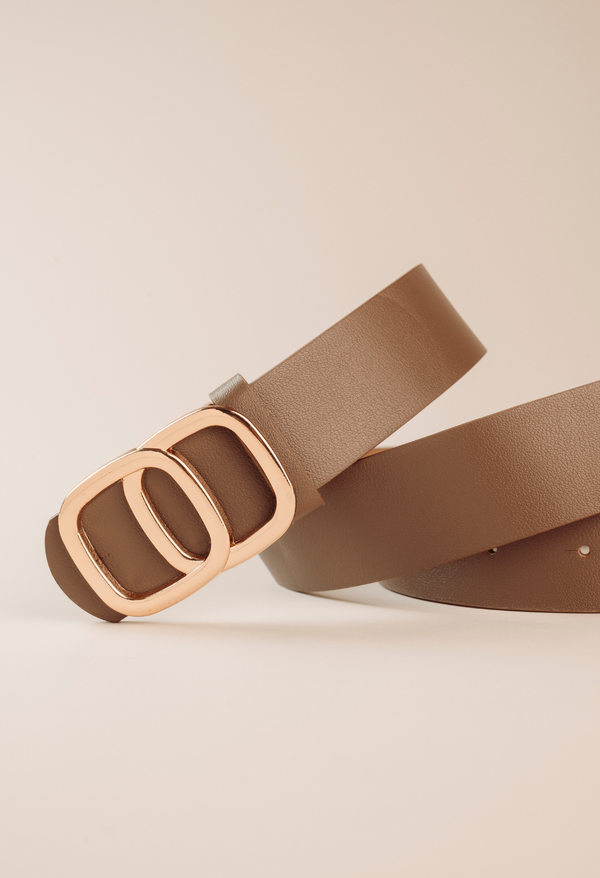 Cinturon Hebilla 2 Cuadros  Entrelazados