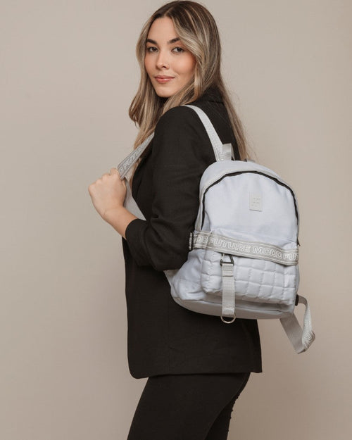 Morral de Mujer en Poliéster con Falla Estampada y Logo