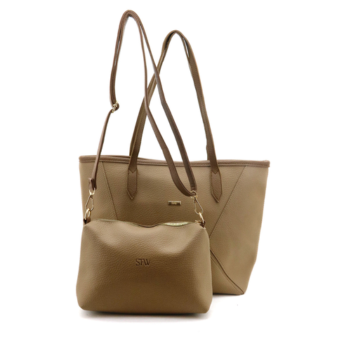 Set Bolso De Mano Con Bandolera