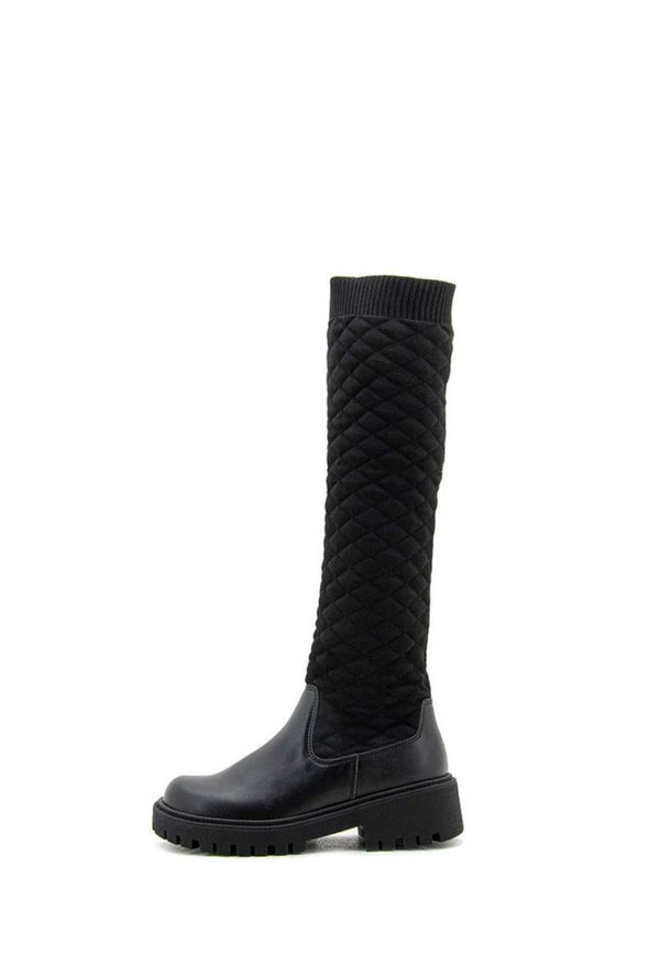 Bota Larga Caña Tejida
