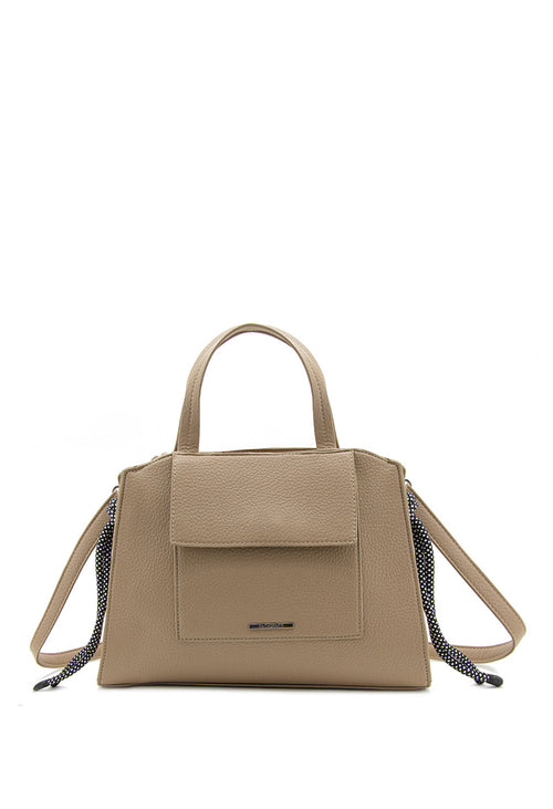 Bolso Tote con Bolsillo Frontal y Llavero Decorativo