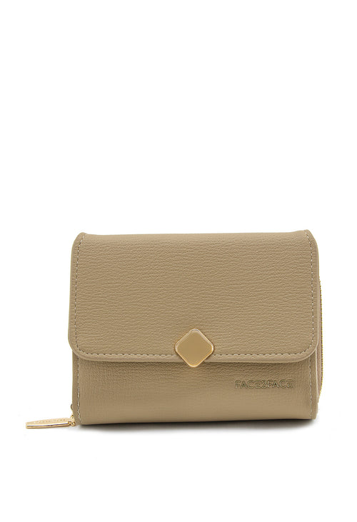 Billetera Mini con Broche Metálico