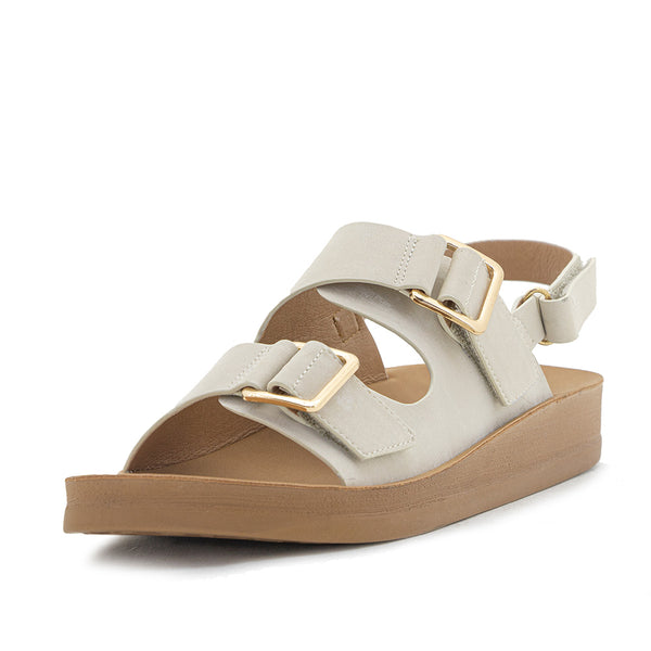Sandalia Plana Confort 2 Hebillas con Ajuste Perfecto