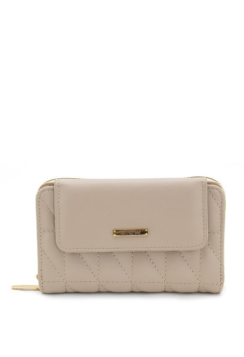 Billetera Mediana con Costuras Acolchada