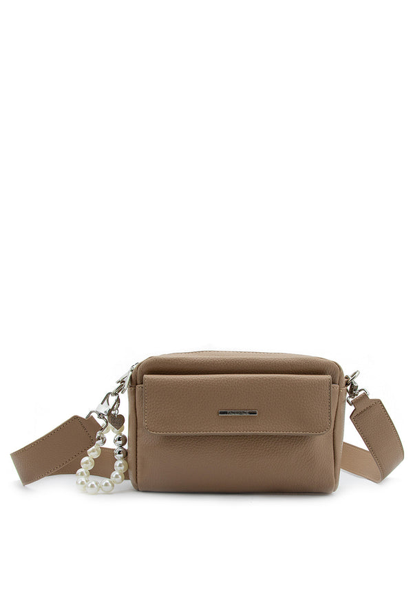 Bandolera Con Doble Strap y Charm De Corazón