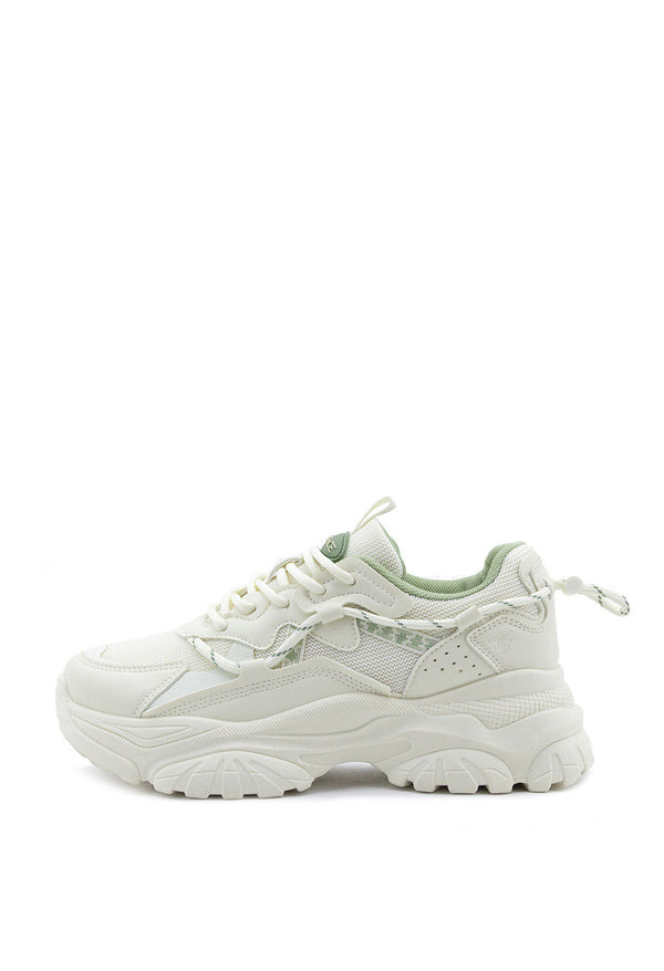 Tenis Doble Cordón Pop De Color Verde