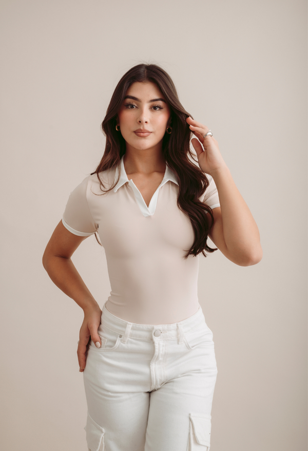 Body Con Cuello Tipo Polo