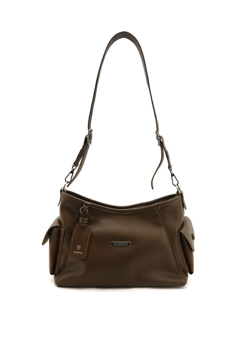 Bolso De Mano Grande Bolsillos Laterales