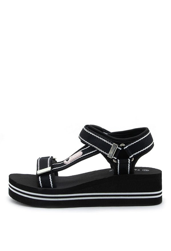 Sandalia De Plataforma Estilo Deportivo Y Playero