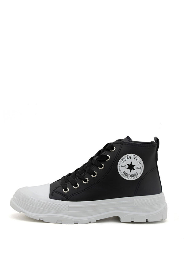 Tenis en Bota para Mujer en Material Sintético
