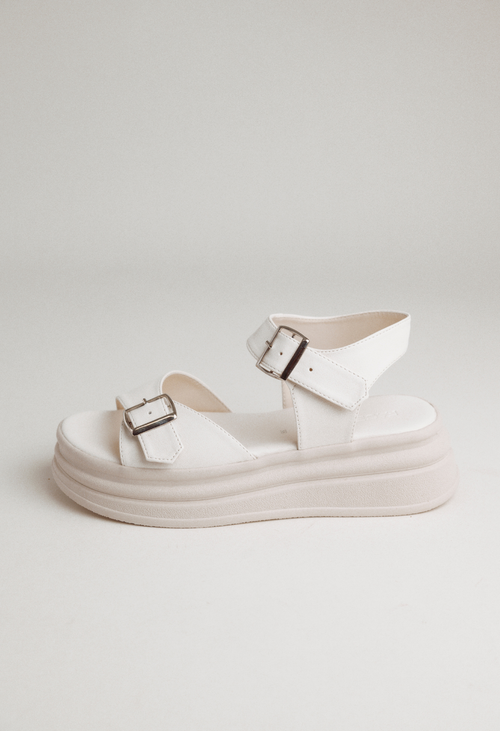 Sandalia Plana Suela Chunky Maxi Hebillas
