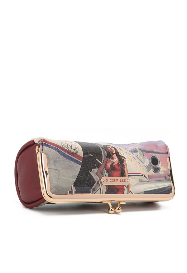 Cosmetiquera y Portalapiceros Nicole Lee Estampado Travel in Fashion