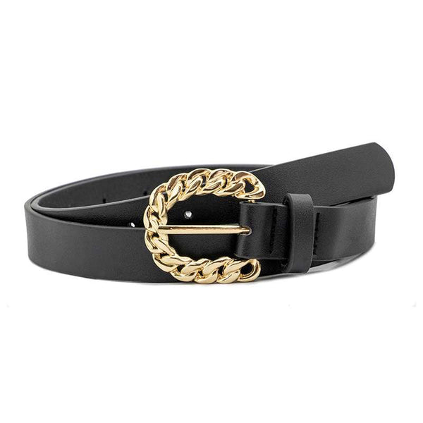 Cinturón con Chapa en diseño tipo Trenza
